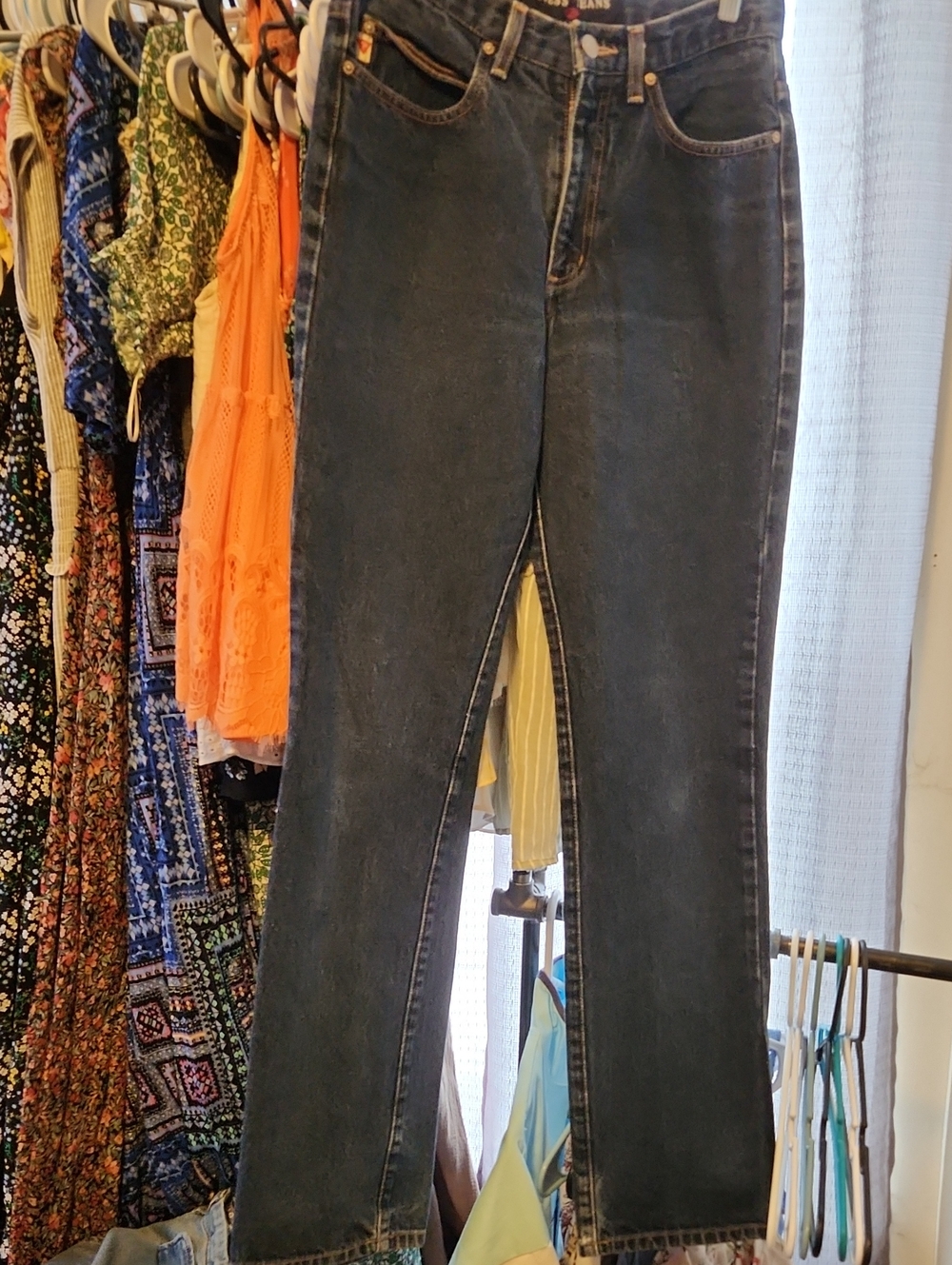 Guess Women's Jeans in Dark Blue Denim Y2k